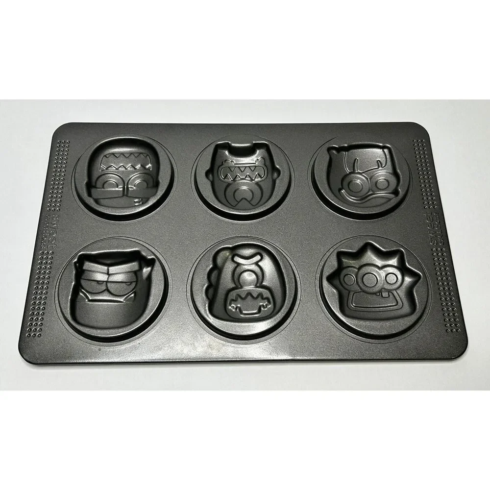 Sweet Creations Monster / Halloween Cookie Molds 6 Cavities Cookie Baking Pan